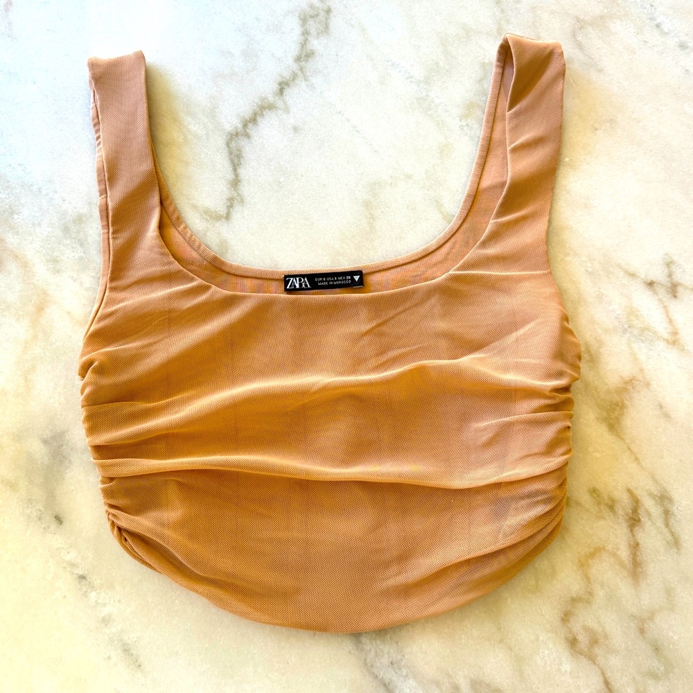 Nude Crop Top